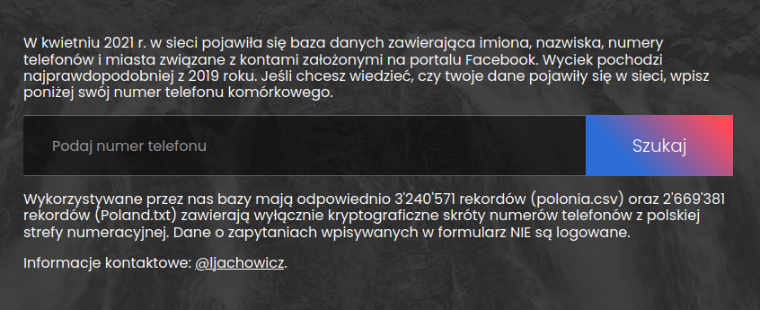 Sprawdź, czy wyciekł twój telefon